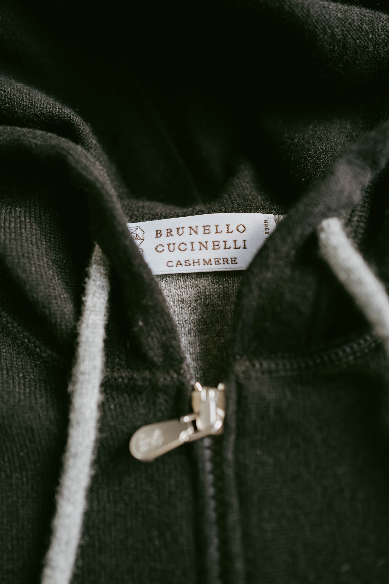 Cashmere Zip up Hoodie