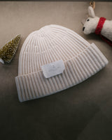 Cashmere English Rib Beanie