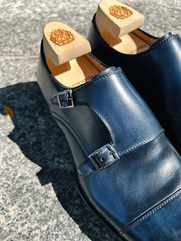 Double Monk Strap Shoes in Oceano