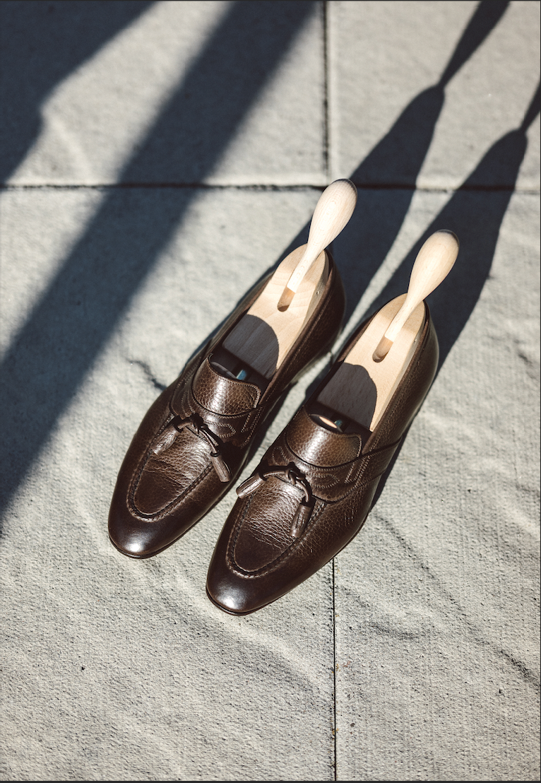 Handcrafted Tassel Loafers in Testa Di Moro Testa di Moro 6.5