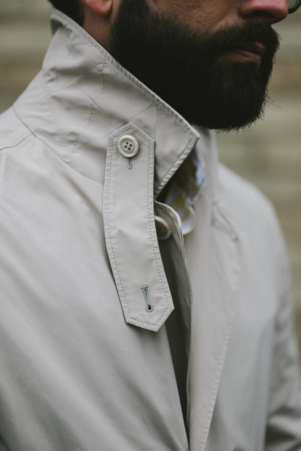 Water-Resistant Microfibre Trench Coat